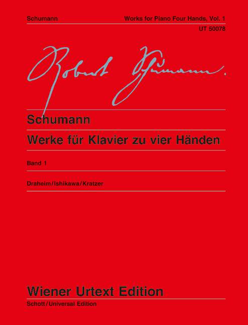 Schumann: Works for Piano (4 Hands) Volume 1 published by Wiener Urtext